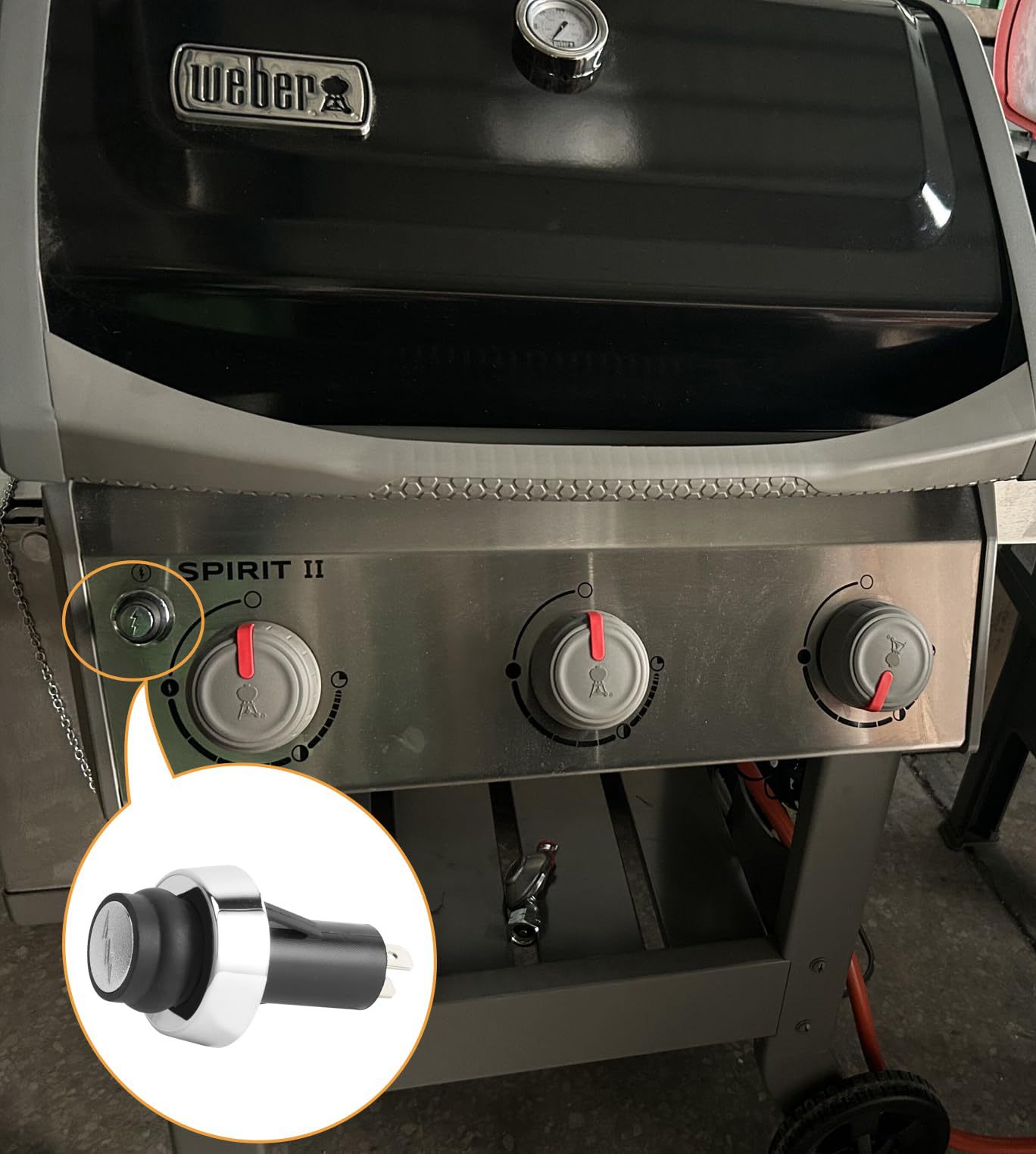 Weber66220 soporte de interruptor de botón de encendido entrega de una pieza transfronteriza entrega de 48 horas