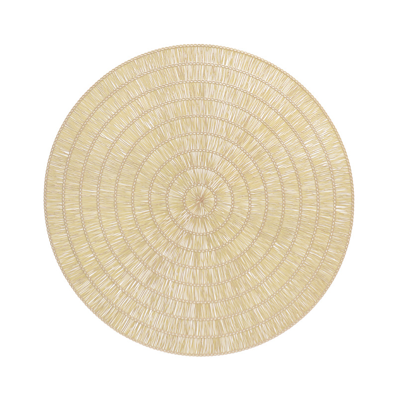 Almohadilla de pvc, anillo de espiga de trigo, tapete de estudiante antideslizante, decoración de mesa de estilo europeo, diseño creativo en forma de flor, tapete de mesa antideslizante