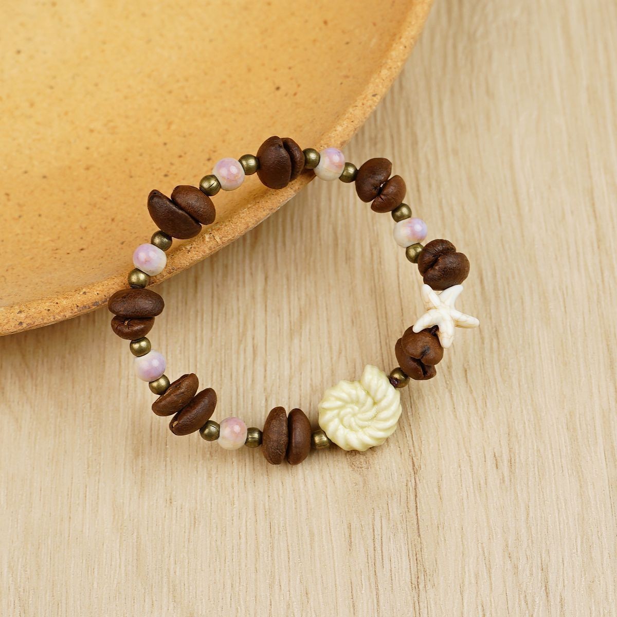Jingdezhen pulsera de cerámica de verano mujer alta sensación galletas serie de gatos nicho diseño universal pulsera alta sensación