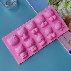 烘焙模具硅膠蛋糕模具 10連花邊卡通巧克力模烘焙蛋糕模具生產