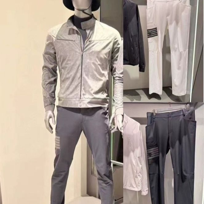 Men's Spring and Autumn Golf Clothing High-Waisted Slimming Straight-Leg Pants Casual Sports Versatile Trousers