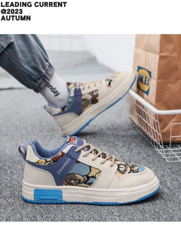 Chaussures de sport pour hommes, petites chaussures respirantes, décontractées, polyvalentes, semelle épaisse, antidérapantes, à la mode, pour étudiants, nouvelle collection été 2023_voghion.com