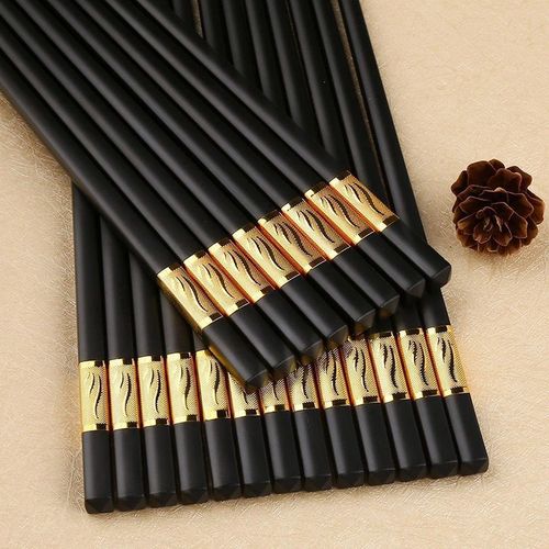 Manufacturer wholesale alloy chopsticks Japanese style internet celebrity alloy chopsticks household chopsticks non-slip high temperature resistant alloy chopsticks