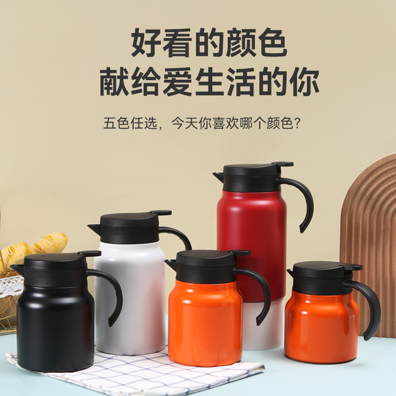Fábrica al por mayor de acero inoxidable 316 estofado tetera de gran capacidad de vacío taza de café olla hogar estofado olla de regalo hervidor de agua