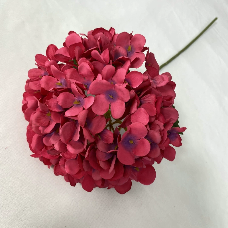 Artificial Hydrangea (Zi Yan) Single Head, Realistic Silk Flower, Multi-Color Options