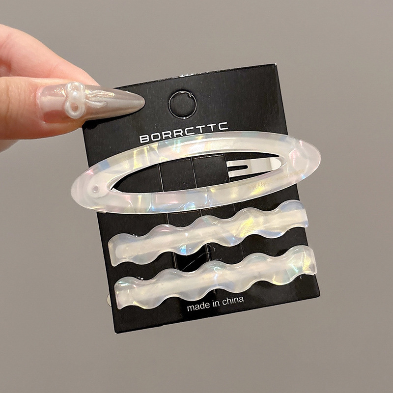 Clip de cabello de flor de leopardo para mujeres clip de cabello de alto nivel frente clip de frangeo 2025 nuevo clip lateral clip de cabello toque