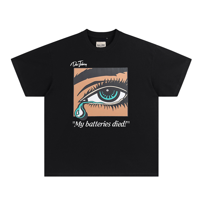 Camiseta de manga corta con estampado Gallery Dept de marca de moda para hombres y mujeres