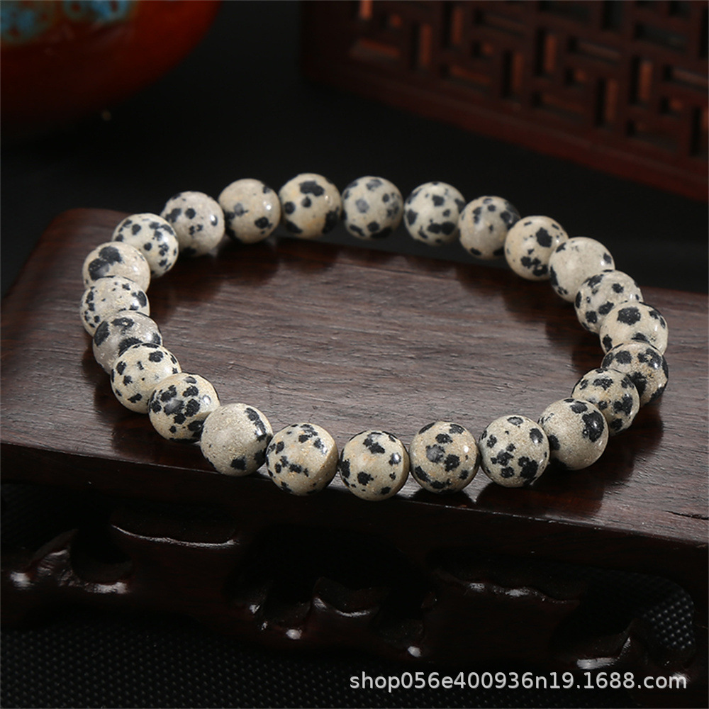 Moda simple 8mm pulsera de piedra de ágata natural alta sensación de mano de cristal cuentas pulsera comercio exterior al por mayor damas