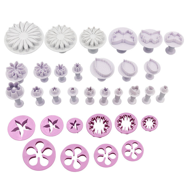 Transfronterizo herramientas para hornear 10 33-piece fondant molde pastel herramientas traje pastel molde de dibujos animados al vapor molde de pan image 6