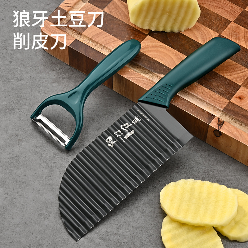 304 Wolf tooth French fries, knife+peeling knife