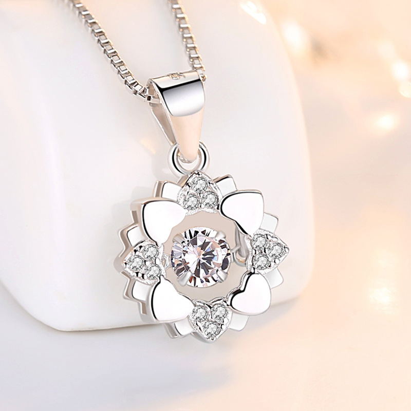 S925 plata esterlina collar de corona inteligente colgante de estrella de seis puntas collar de estilo coreano con diamantes moda con incrustaciones de piedra de púas