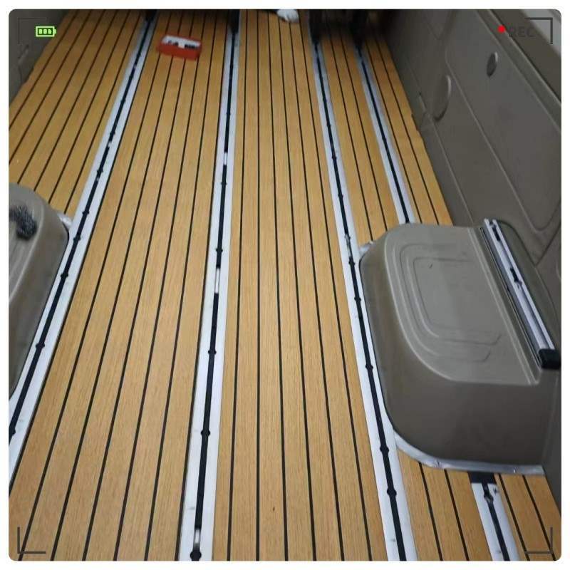 New teak yellow and black strip wear-resistant car floor
