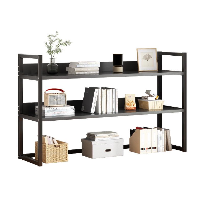 Estante simple de escritorio estante de almacenamiento de escritorio de oficina de hierro forjado pequeño estante de almacenamiento de escritorio de dormitorio de estudiantes