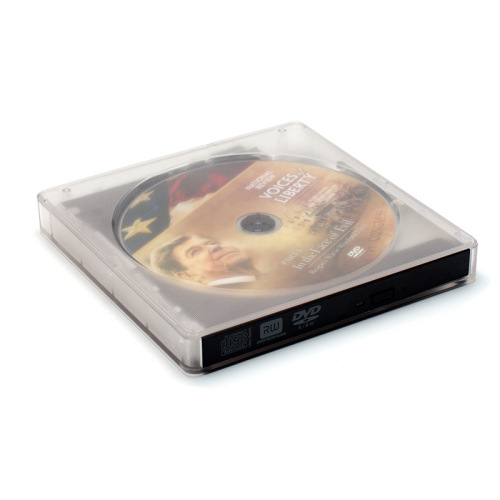 Transparent Mobile DVD Burner DVD Writer Notebook Desktop DVDRW Mobile DVD Drive Box 12.7mm Wholesale