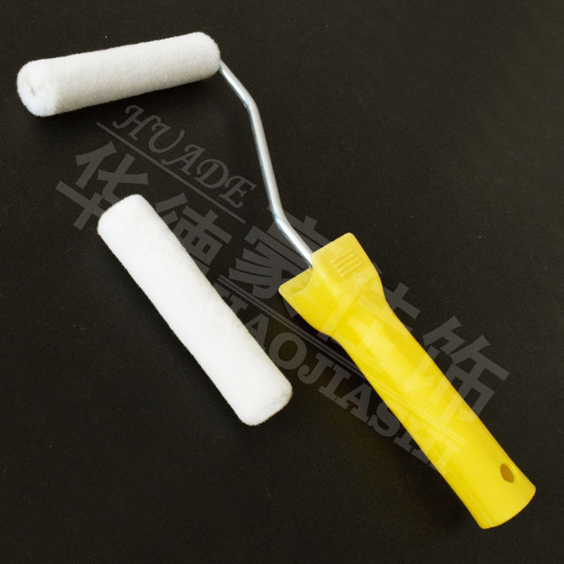 4 pulgadas de pintura de lana real Wadehao Jia Pequeño cepillo de rodillo de pelo corto pulgar núcleo de rodillo