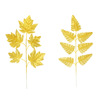 Cross -border artificial golden turtle back leaf simulation Persian leaf leaf -tailed sunflower wedding booming boom accessories decorate leaf