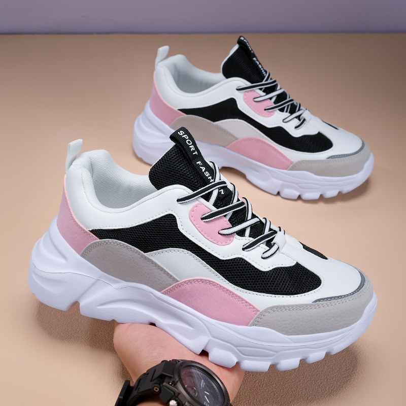 Women's Shoes Men's Casual Soft-soled Shoes 2025 Cross-border Spring New Mesh Breathable Teenage Girls Torre Shoes