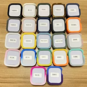 Подходит для Apple Watch 9 10 11 ярких цветов из ТПУ с защитой от падения, iWatch Ultra, двухцветный градиентный защитный чехол