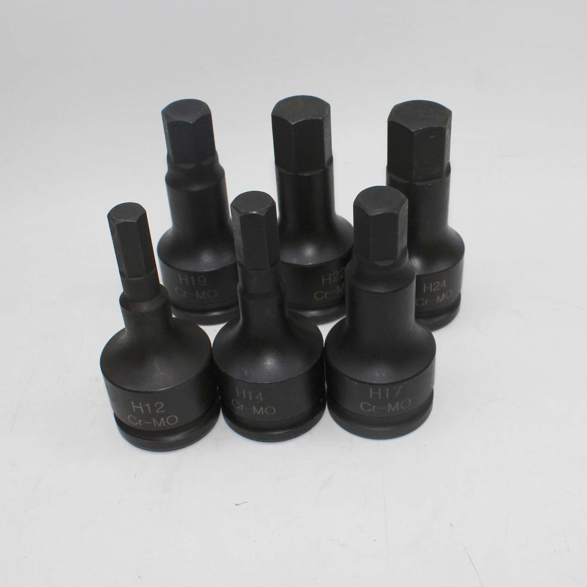 3/4寸内六角扳手H套筒内六方批头气动风炮旋具外六角19mm重型套筒