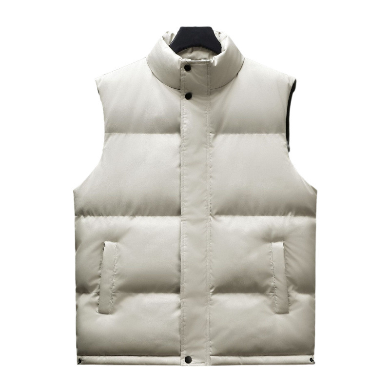 Otoño y invierno chaleco de algodón grueso unidad de equipo de hombres y mujeres de tamaño grande sin mangas logotipo de impresión de moda chaleco ropa de trabajo