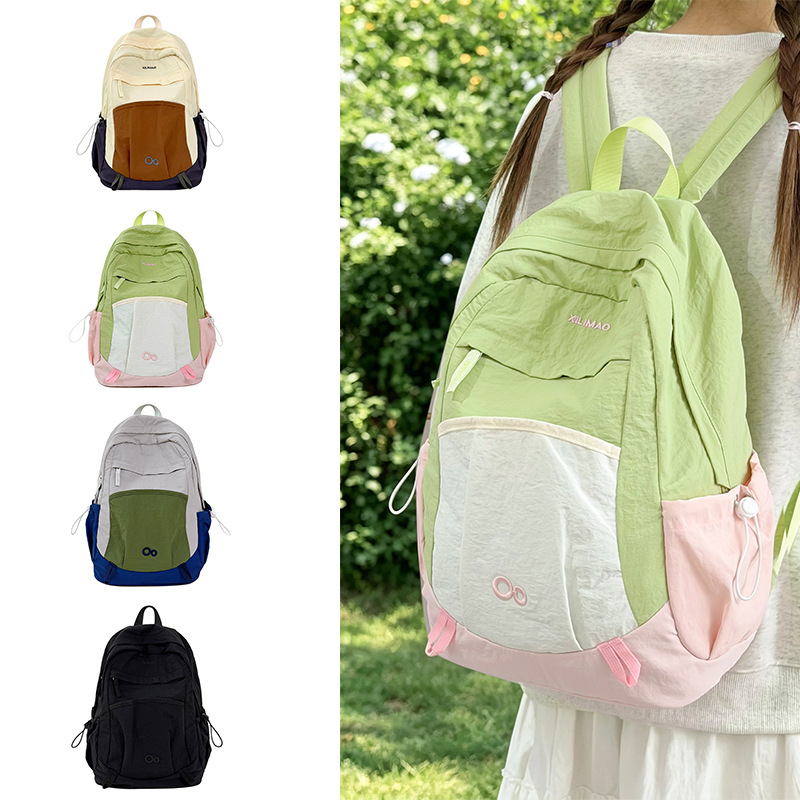 2026 New Outdoor Hiking and Mountaineering Bag, Lightweight Leisure Travel Backpack, Water-Repellent Dopamine Student Backpack
