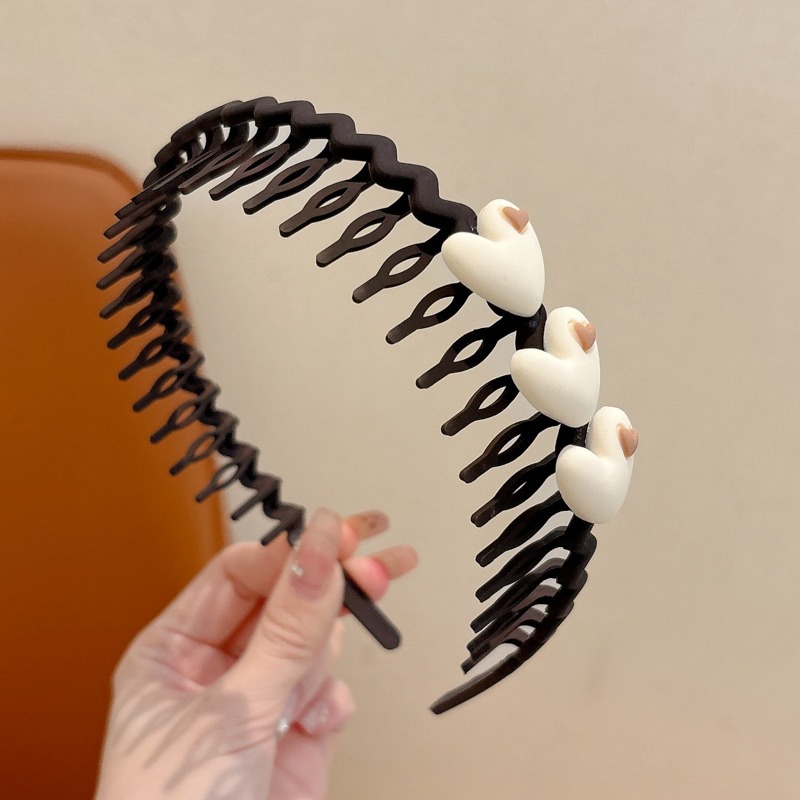 Niños cabello roto flores de otoño y invierno nuevo color café leche correa dientes antideslizante bandas de cabello niñas no atar cabello tocado