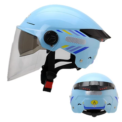 Motosiklet kaskı (dəbilqə), Electric Vehicle Dual-Lens Helmet Half
