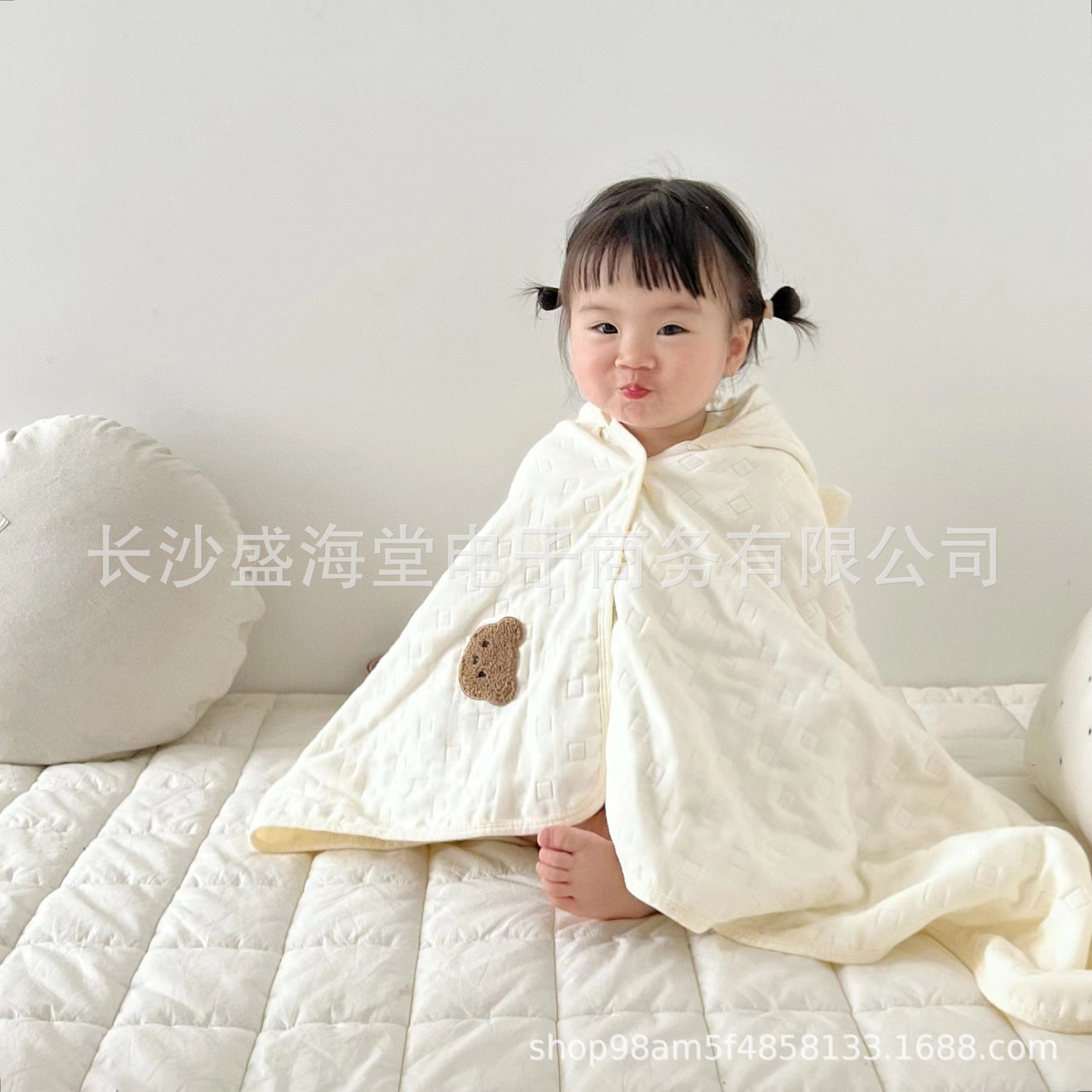 韓国insベビー毛布三層綿ガーゼ赤ちゃんバスタオル夏涼し子供エアコン春秋タオルケット