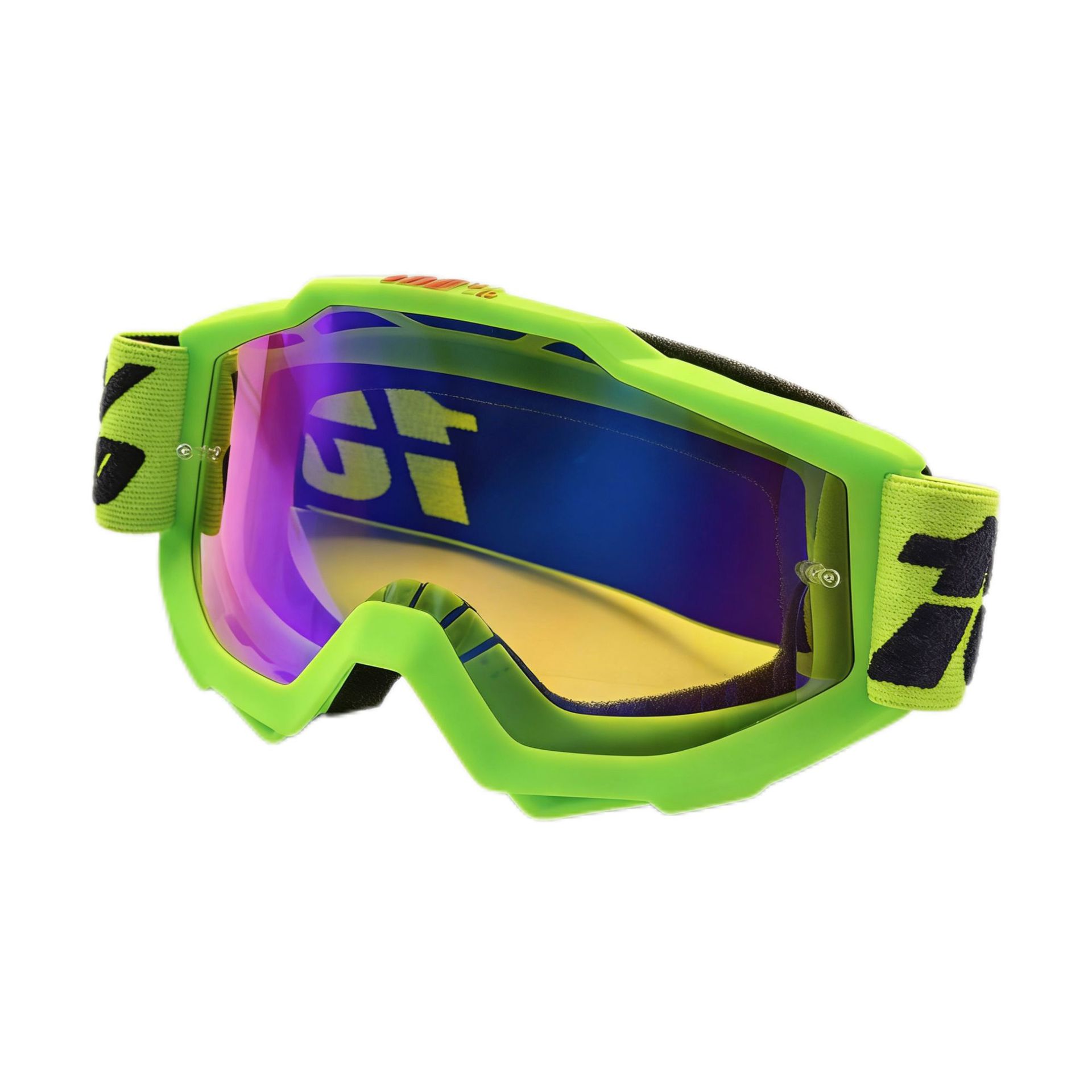100% 형광 그린 프레임 - 컬러 렌즈