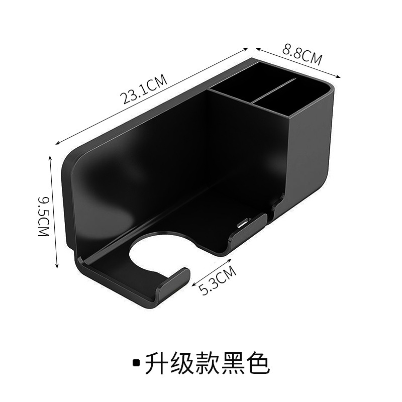 Inodoro doméstico secador de pelo estante de almacenamiento rack de almacenamiento multifuncional montado en la pared secador de pelo sin perforaciones rack de almacenamiento