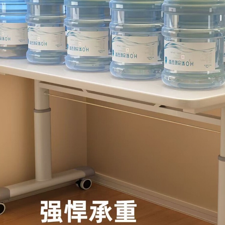 手摇式升降桌腿支架可移动带滑轮办公台面承重脚架书桌架子可调节|undefined