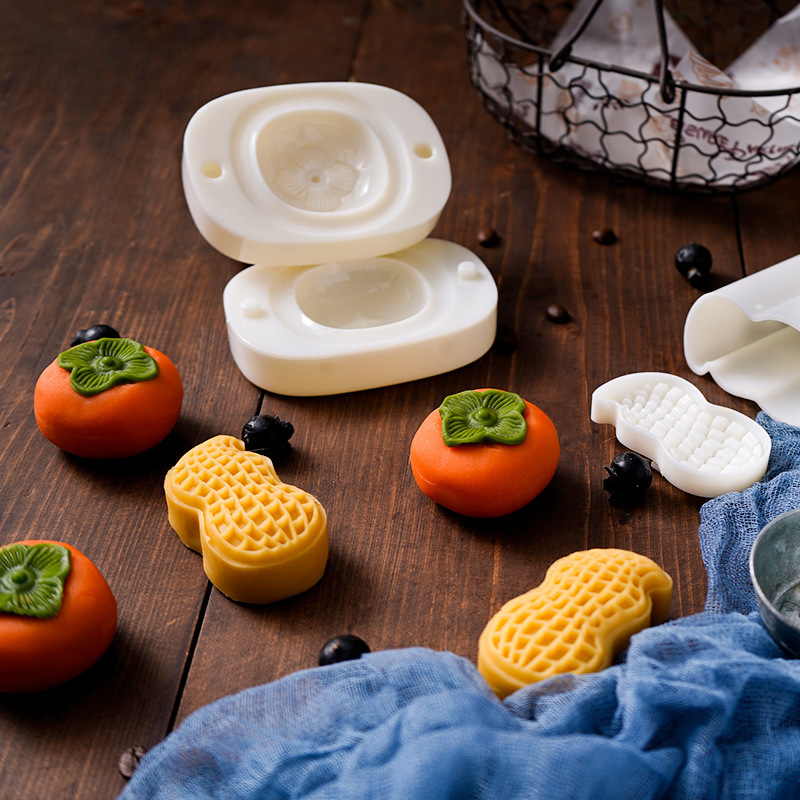 Peanut Crispy Mooncake Molding S three -dimensional persimmon mold…