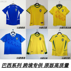 ブラジル代表ユニフォーム サッカーユニフォーム ナショナルチーム 旧モデル ホーム アウェイ 半袖 長袖 シャツ クロスボーダー アメリカン スポーツ カジュアル