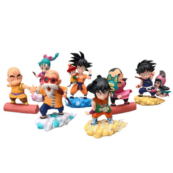 7 Dragon Ball hand-made blind box cartoon monkey king turtle fairy elegant wood tea Xiaolin Buma doll ornaments