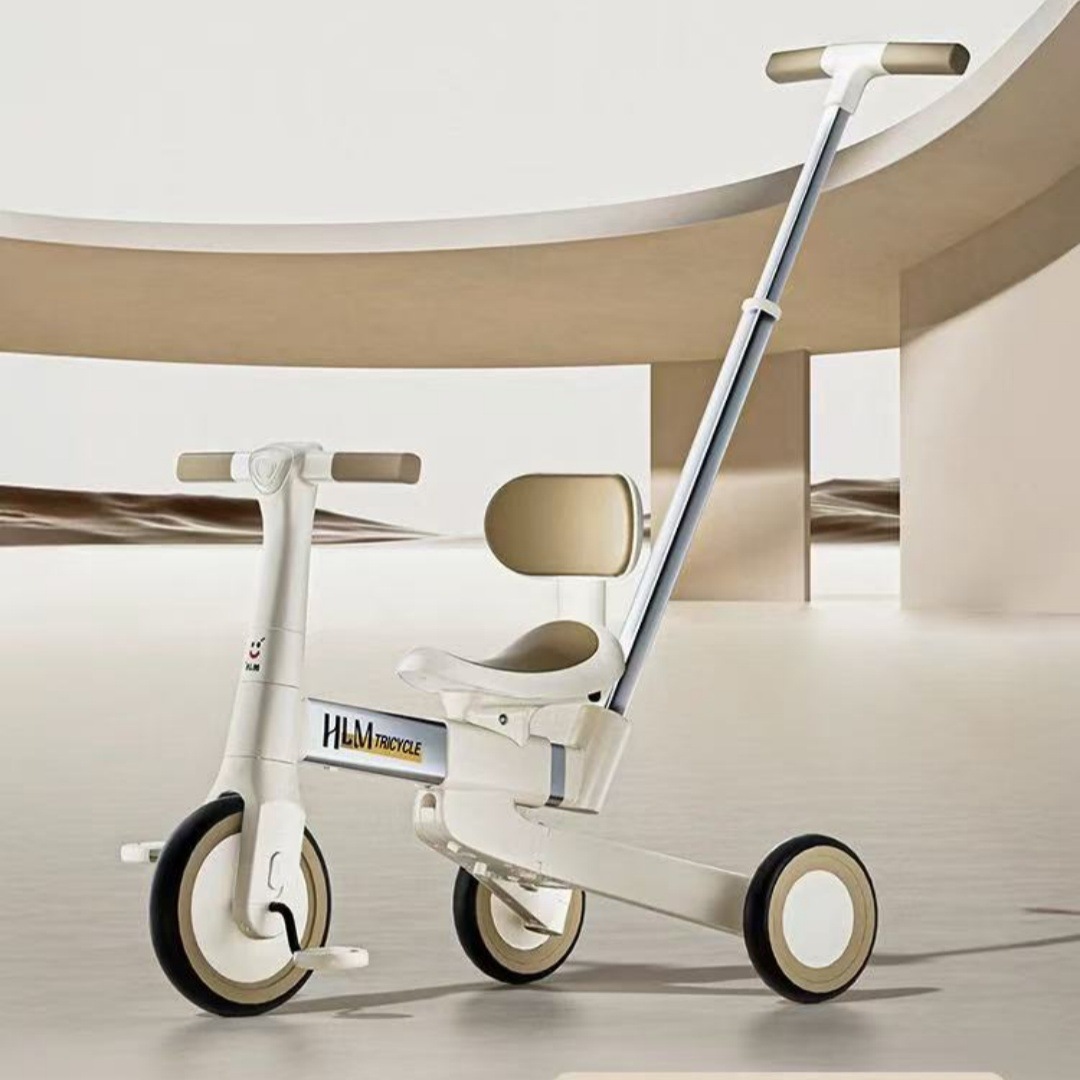 Triciclo infantil con artefacto de pedales caminador para niños 2–5 años uso exterior con barra de empuje