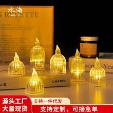 透明蜡烛灯LED电子蜡烛灯酒吧装饰品灯生日礼品亚克力电子蜡烛灯