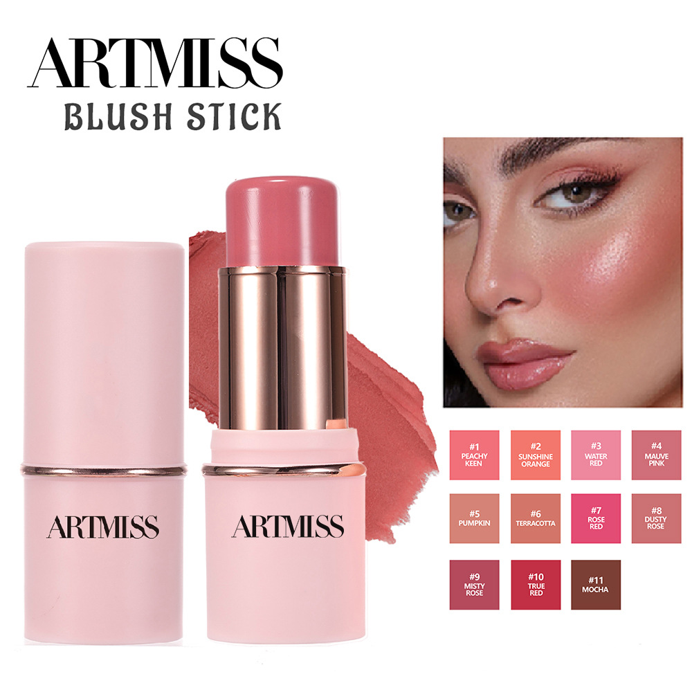 Amazon Blush Stick Foreign Trade Rouge Pen Multi-Purpose Cream Blush Matte Contouring Blush Sunburn Cross-Border Makeup