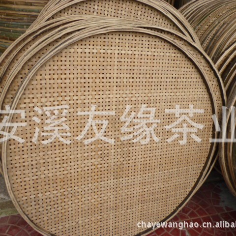 圆竹筐消青筛 纯手工制作 竹工艺品  晒茶 晒干果杂货 晾青竹盘