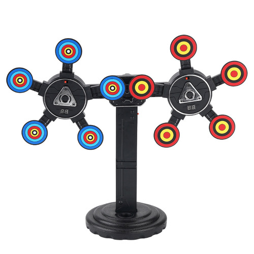 Cross-border electronic scoring target automatic rebound reset electric acoustic smooth wheel moving rotating gun target children's toy