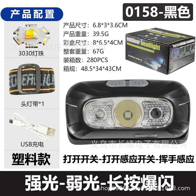 Mayorista led faro multifuncional interfaz USB carga COB lámpara de cabeza de emergencia al aire libre 101 faro de iluminación image 8