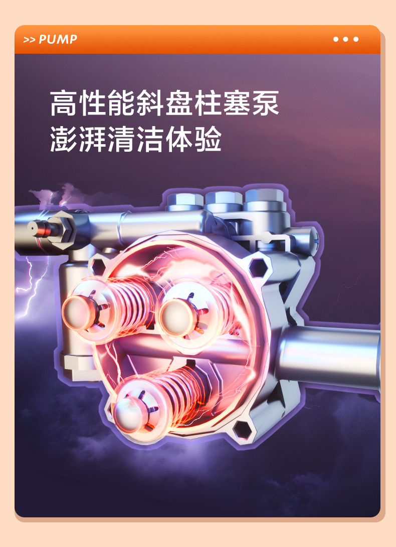 New product powerful high-pressure water pump car washer household 220V car brush dealer artifact portable water gun cleaning machine