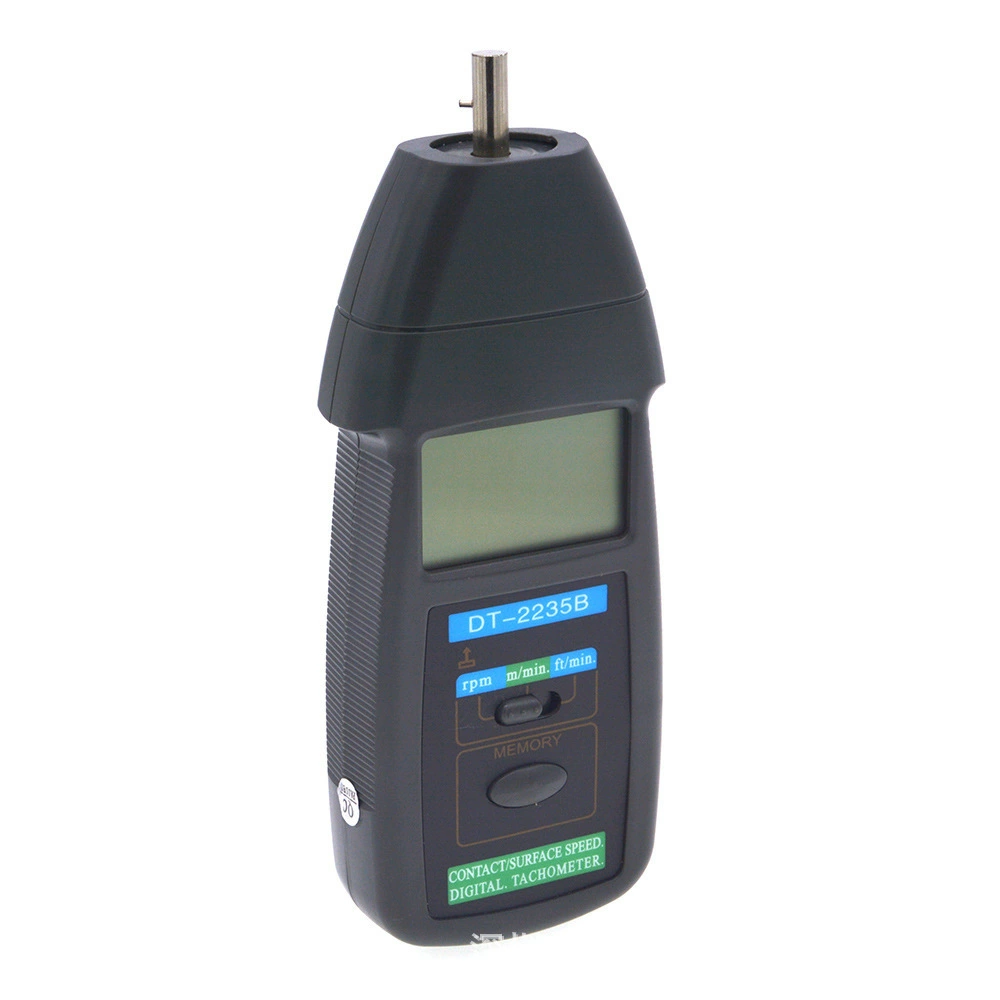 Фабрика оптовая продажа промышленных частотных измерителей турбозубчатой скорости проволочного измеритель контактного электромеханического двигателя спидометр DT-2235B