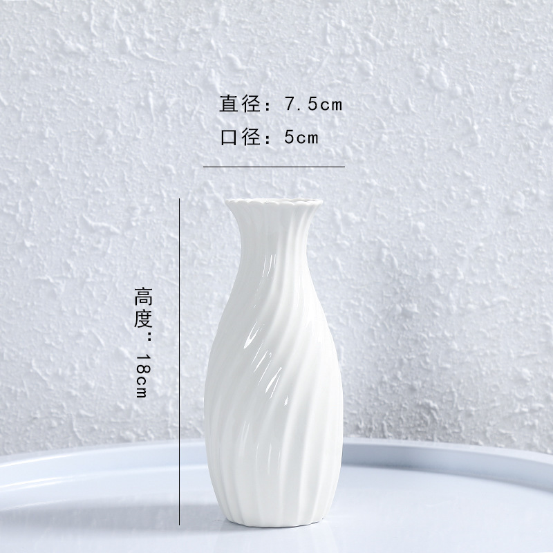 INS Estilo nórdico cerámica pequeño florero decoración florero flor seca flor artificial decoración Decoración