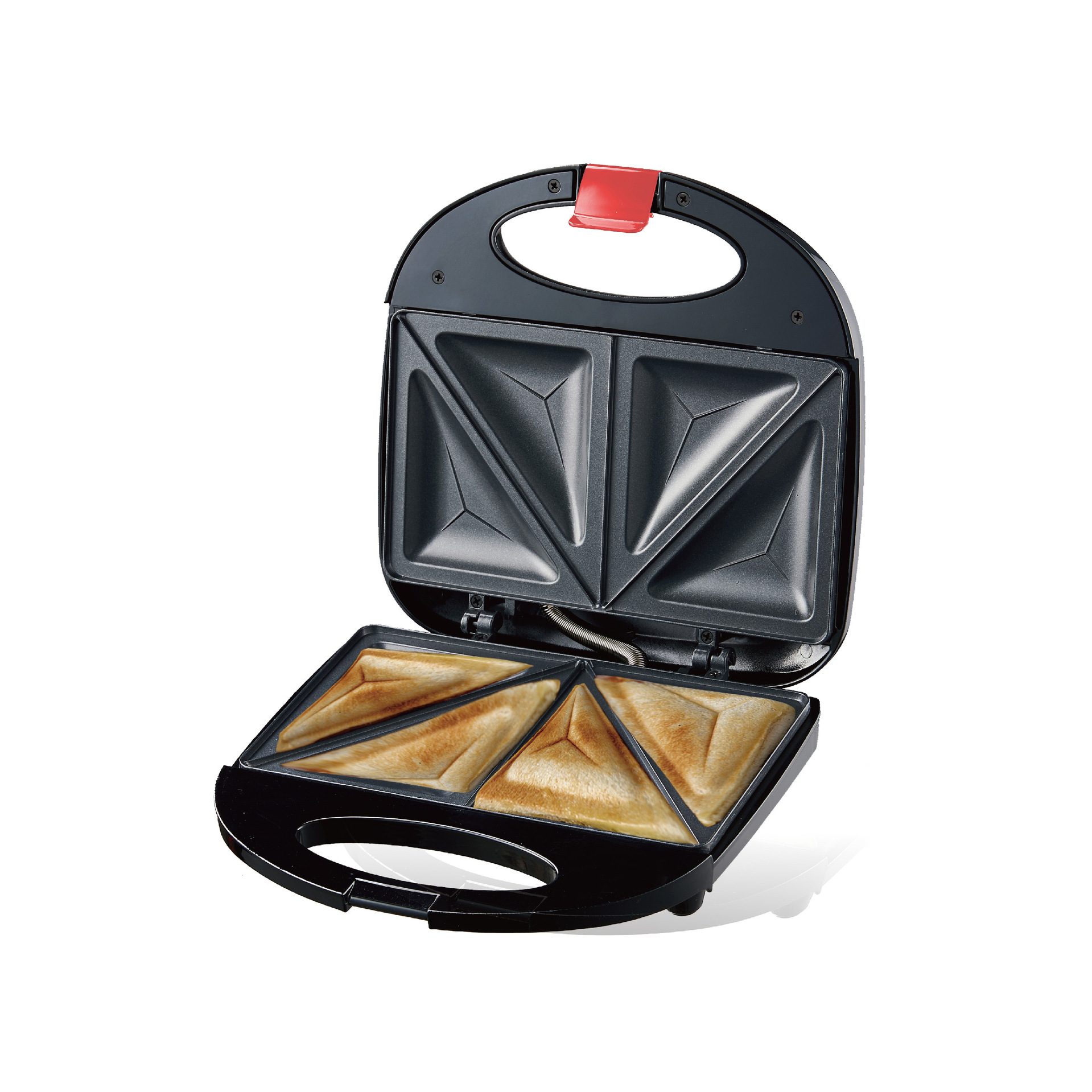 Comercio exterior estándar europeo máquina de sándwiches máquina de waffles casera comida ligera desayuno galleta electromecánica torta tostadora