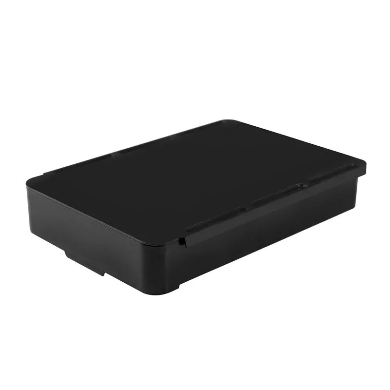 Nueva mesa de pasta oculta fijo cuadrado Oficina papelería cosméticos pluma cajón caja almacenamiento