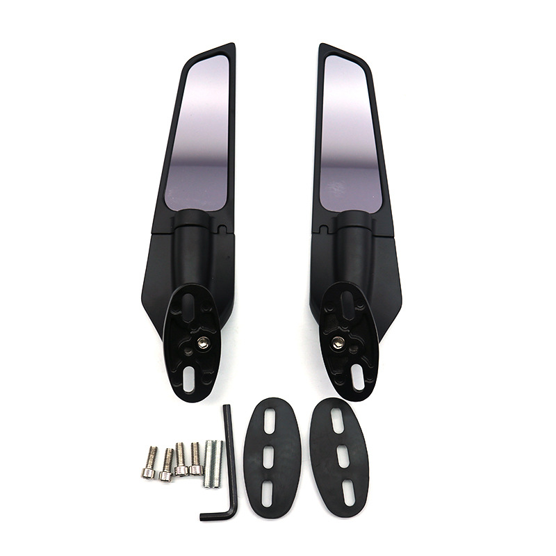 Motorcycle modified rearview mirror large mirror horizon universal mirror fixed wing mirror sports car mirror