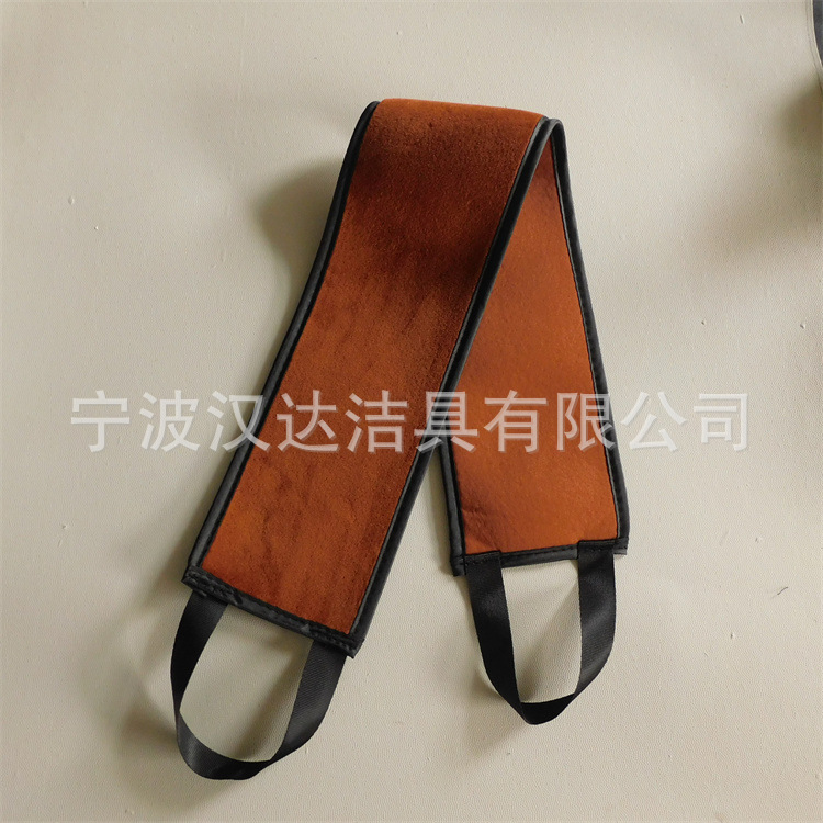 Flocado belleza negro recubierto de aceite de nuevo tira de toalla de baño ahorro de mano de obra conveniente belleza de nuevo recubierto de aceite guantes de baño