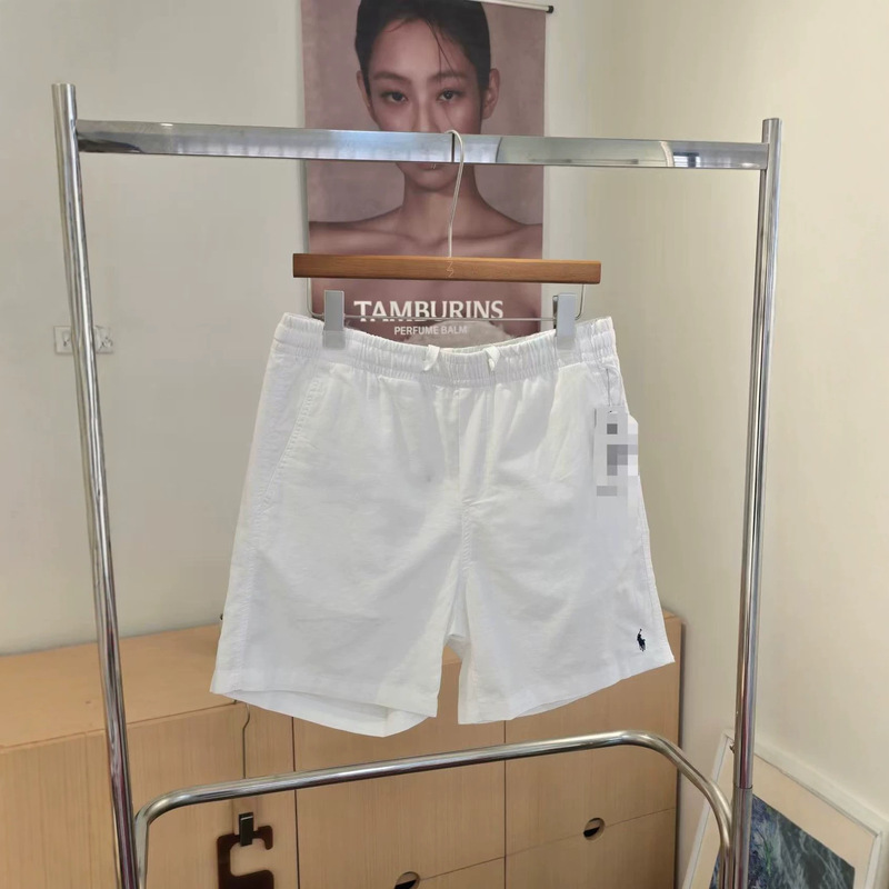 New Style Ralph Lauren Embroidered Pony Linen Shorts with Drawstring / Unisex Hot-Selling Items New Style Ralph Lauren Embroidered Pony Linen Shorts with Drawstring / Unisex Hot-Selling Items