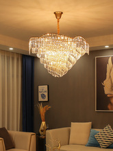 吊燈客廳燈具簡約后現代大氣家用輕奢創意卧室燈餐廳水晶吊燈飾
