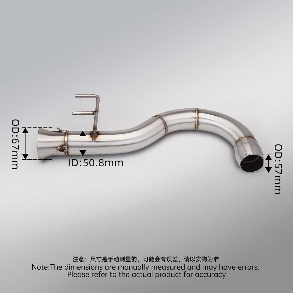 Spyder F3 Rt St Rs 1330 Modified Bombardier Spider-Man Mid-Section Exhaust Pipe with Silencer Plug